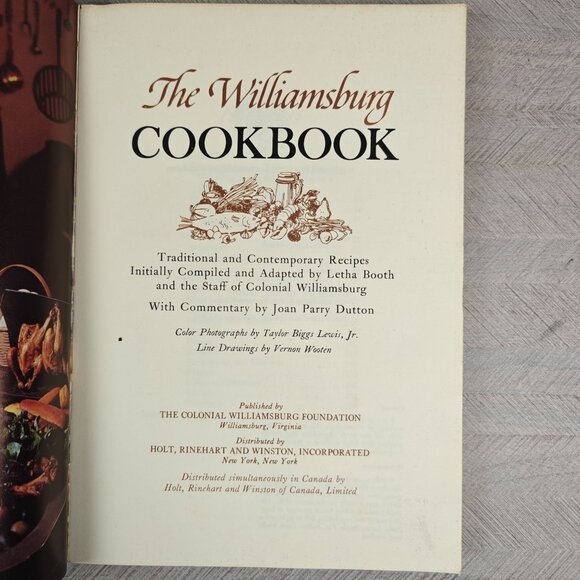 The Williamsburg Cookbook Vintage Local Ethnic Recipes Virginia Cooking - Picture 2 of 8